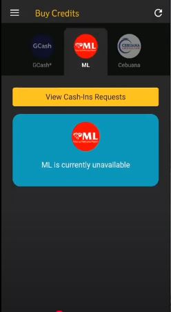 view cash ins requests
